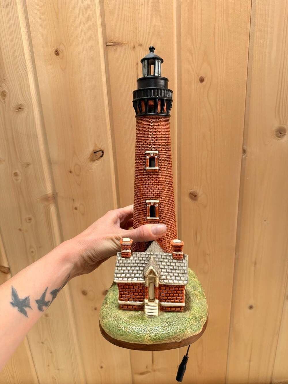 Vintage Nautical Light Geo Z Lefton Currituck Beach NC Lighthouse Lamp - Picture 3 of 8